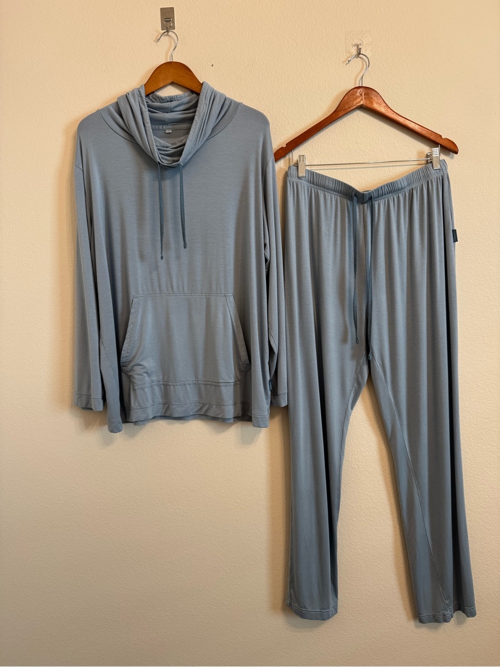 Emirates Airline Blue First Class Pajama Lounge Set Pants Top Travel Cozy L/XL